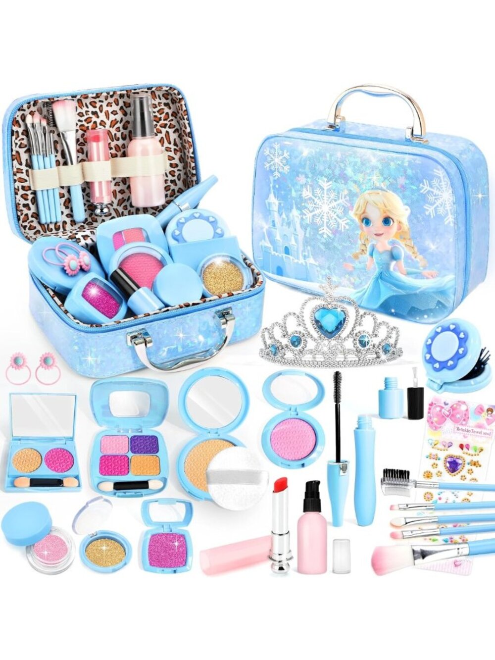 Kids Pretend Play Makeup Set - Fun Role Play for Toddlers Ages 3-8